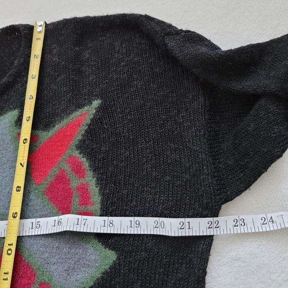 Malina Wong Vintage Angora Viscose Abstract Pullover Sweater Ladies EUC - Picture 3 of 11